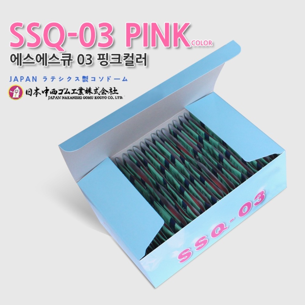 MAGICnLOVE, Nakanishi SSQ-03 Pink Ultra-thin Bulk(100pcs/box)