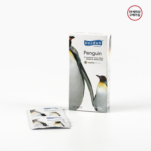 MAGICnLOVE, Unidus Penguin 3 in1 (Fitted, Ribbed &amp; Dotted) condoms (10pcs/box)
