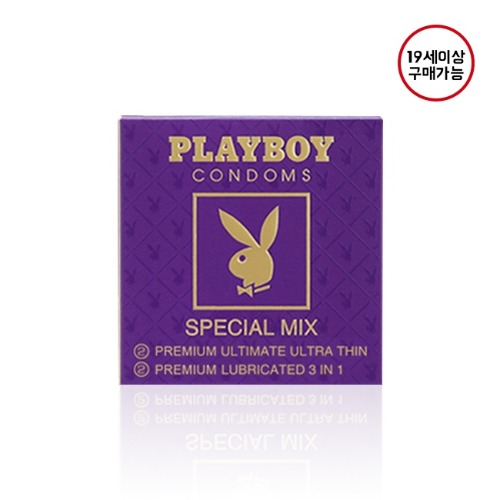 MAGICnLOVE, PLAYBOY Special Mix (Ultimate Ultra Thin 2pcs + 3in1 2pcs =4pcs/box)